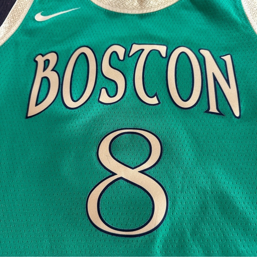 Boston Celtics #8 Kemba Walker City Edition Boys Sz Med (10-12) Nike Jersey NBA - Picture 2 of 8